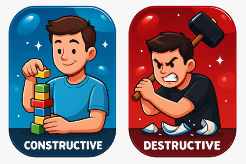 constructive vs destructive