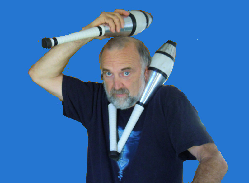 Jeff Napier with juggling clubs